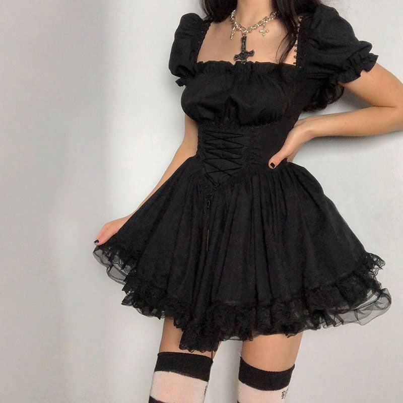CC21011DG Y2K Sweet Mini Lolita Dress